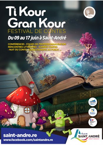 Festival Ti Kour Gran Kour : Soirée de contes à la médiathèque